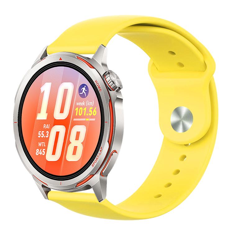 Cinturino per orologio in silicone tinta unita con fibbia a rovescio., For Huawei Watch GT Runner 2