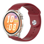 Cinturino per orologio in silicone tinta unita con fibbia a rovescio., For Huawei Watch GT Runner 2