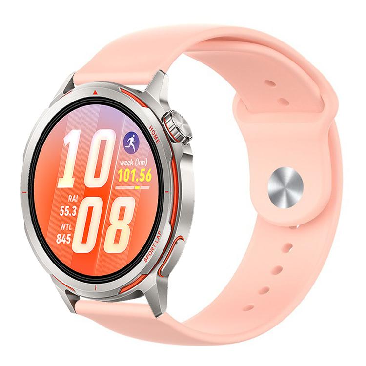 Cinturino per orologio in silicone tinta unita con fibbia a rovescio., For Huawei Watch GT Runner 2