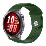Cinturino per orologio in silicone tinta unita con fibbia a rovescio., For Huawei Watch GT Runner 2