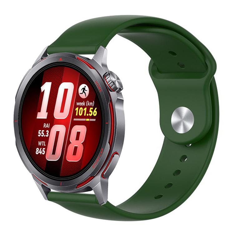 Cinturino per orologio in silicone tinta unita con fibbia a rovescio., For Huawei Watch GT Runner 2