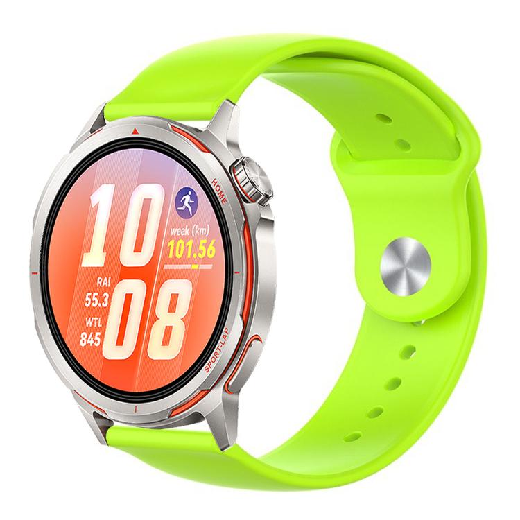 Cinturino per orologio in silicone tinta unita con fibbia a rovescio., For Huawei Watch GT Runner 2