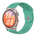 Cinturino per orologio in silicone tinta unita con fibbia a rovescio., For Huawei Watch GT Runner 2