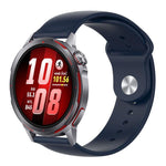 Cinturino per orologio in silicone tinta unita con fibbia a rovescio., For Huawei Watch GT Runner 2