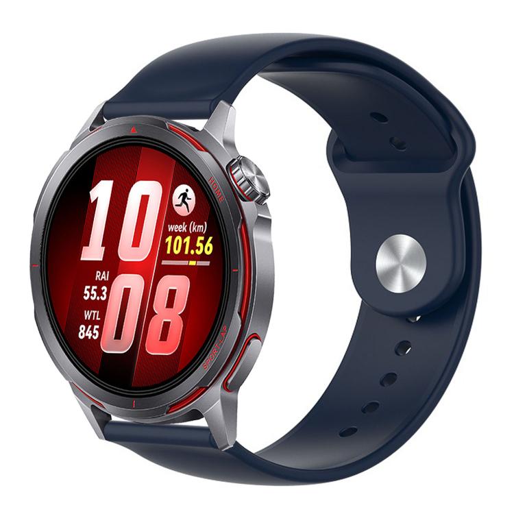 Cinturino per orologio in silicone tinta unita con fibbia a rovescio., For Huawei Watch GT Runner 2