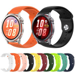 Cinturino per orologio in silicone tinta unita con fibbia a rovescio., For Huawei Watch GT Runner 2