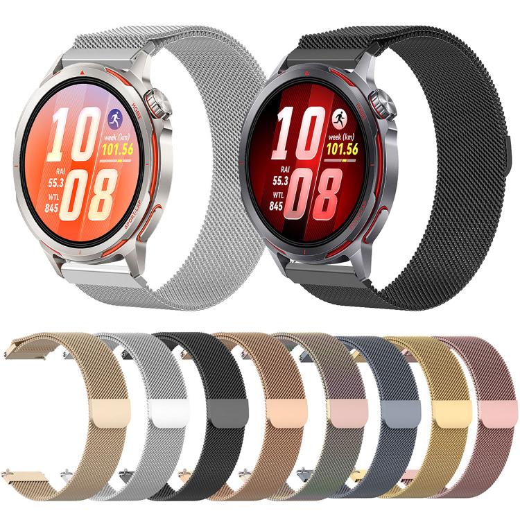 Cinturino per orologio Milanese magnetico in metallo, For Huawei Watch GT Runner 2