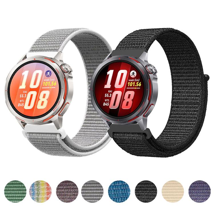 Cinturino per orologio in nylon con chiusura a strappo in velcro., For Huawei Watch GT Runner 2