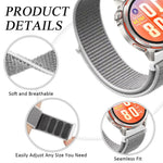 Cinturino per orologio in nylon con chiusura a strappo in velcro., For Huawei Watch GT Runner 2