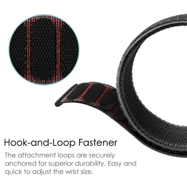 Cinturino per orologio in nylon con chiusura a strappo in velcro., For Huawei Watch GT Runner 2