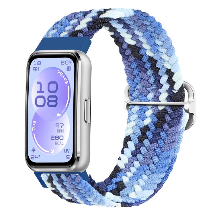 Cinturino per orologio in nylon intrecciato con fibbia scorrevole., For Huawei Band 11 / Band 11 Pro