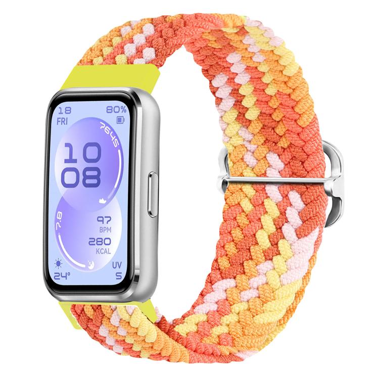 Cinturino per orologio in nylon intrecciato con fibbia scorrevole., For Huawei Band 11 / Band 11 Pro