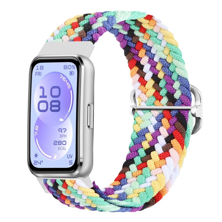 Cinturino per orologio in nylon intrecciato con fibbia scorrevole., For Huawei Band 11 / Band 11 Pro