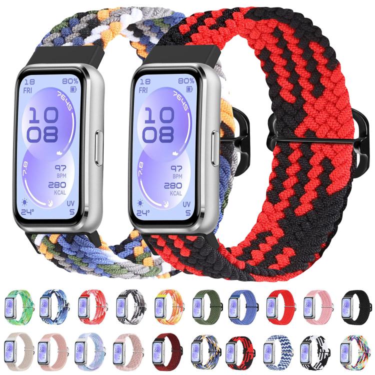 Cinturino per orologio in nylon intrecciato con fibbia scorrevole., For Huawei Band 11 / Band 11 Pro