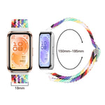 Cinturino per orologio in nylon intrecciato con fibbia scorrevole., For Huawei Band 11 / Band 11 Pro