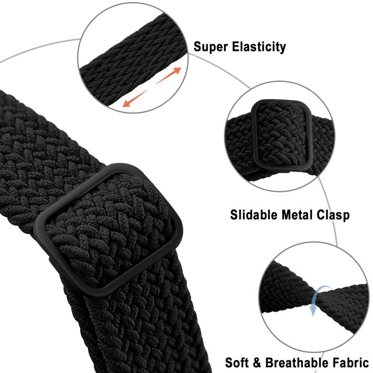 Cinturino per orologio in nylon intrecciato con fibbia scorrevole., For Huawei Band 11 / Band 11 Pro
