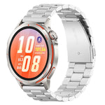 Cinturino per orologio in acciaio inossidabile con chiusura pieghevole a tre perline, For Huawei Watch GT Runner 2