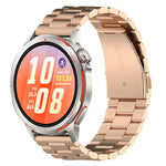 Cinturino per orologio in acciaio inossidabile con chiusura pieghevole a tre perline, For Huawei Watch GT Runner 2