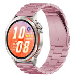 Cinturino per orologio in acciaio inossidabile con chiusura pieghevole a tre perline, For Huawei Watch GT Runner 2