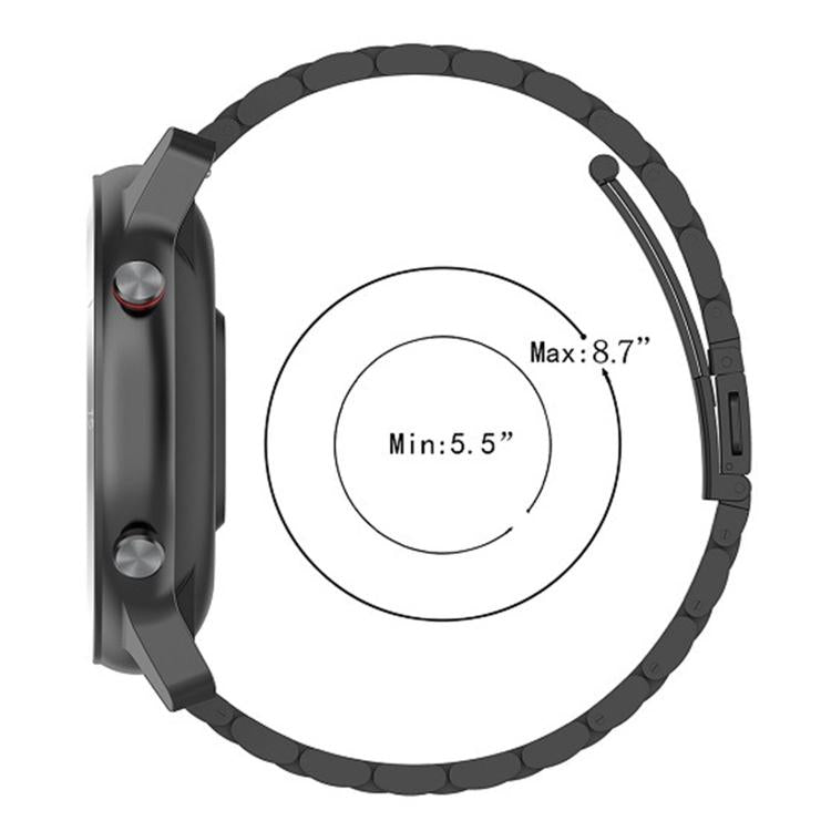 Cinturino per orologio in acciaio inossidabile con chiusura pieghevole a tre perline, For Huawei Watch GT Runner 2