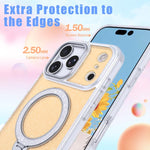 Custodia per telefono con supporto magnetico glitterato a forma di stella, For iPhone 18 Pro / 17 Pro, For iPhone 18 Pro Max / 17 Pro Max, For iPhone 17