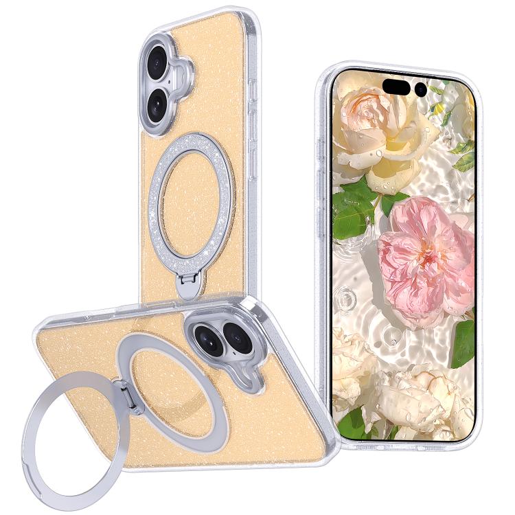 Custodia per telefono con supporto magnetico glitterato a forma di stella, For iPhone 18 Pro / 17 Pro, For iPhone 18 Pro Max / 17 Pro Max, For iPhone 17