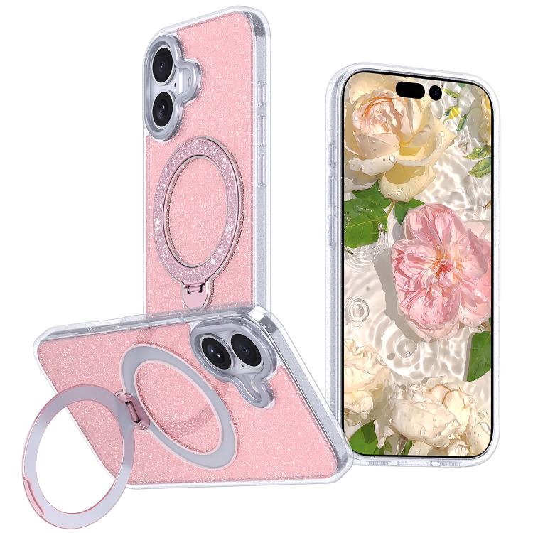 Custodia per telefono con supporto magnetico glitterato a forma di stella, For iPhone 18 Pro / 17 Pro, For iPhone 18 Pro Max / 17 Pro Max, For iPhone 17