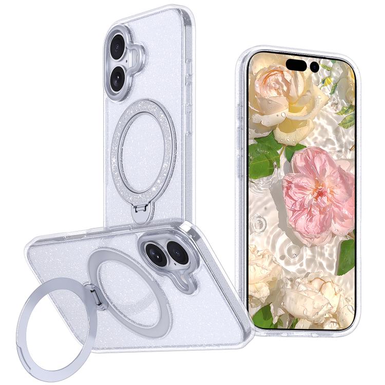 Custodia per telefono con supporto magnetico glitterato a forma di stella, For iPhone 18 Pro / 17 Pro, For iPhone 18 Pro Max / 17 Pro Max, For iPhone 17