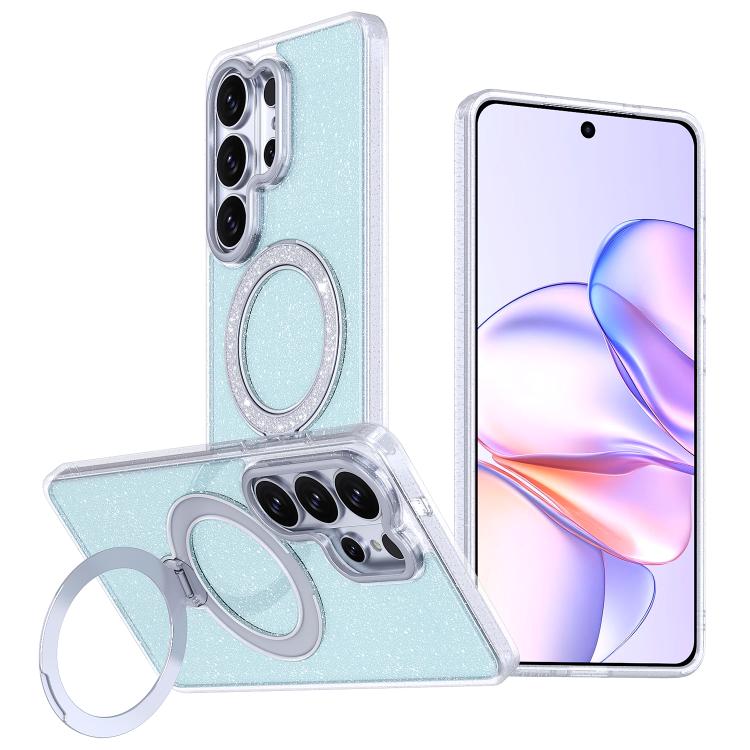 Custodia per telefono con supporto magnetico glitterato a forma di stella, For Samsung Galaxy S26 Ultra 5G