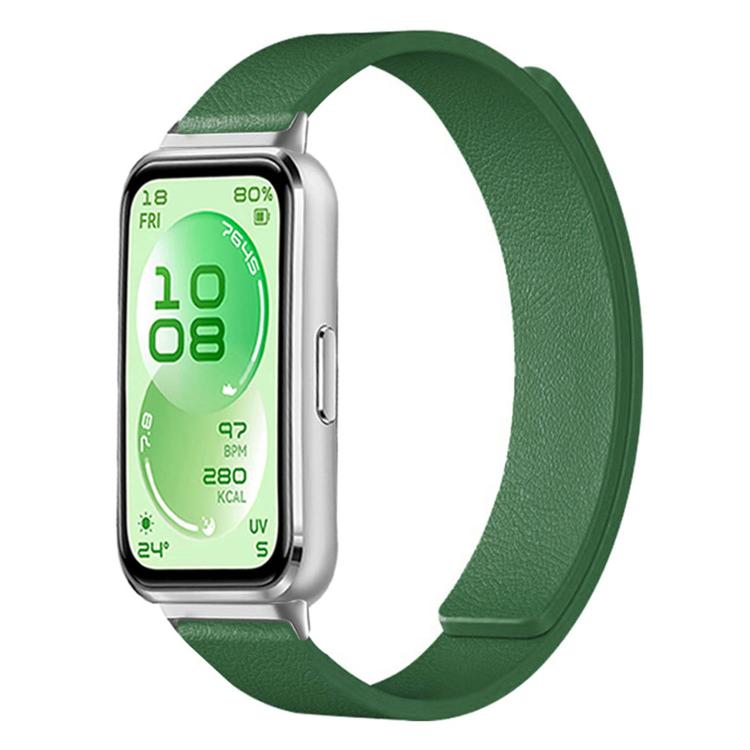 Cinturino per orologio in silicone morbido magnetico con texture a litchi, For Huawei Band 11 / Band 11 Pro