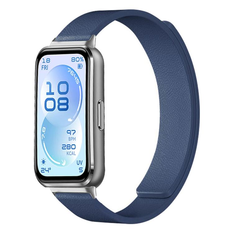 Cinturino per orologio in silicone morbido magnetico con texture a litchi, For Huawei Band 11 / Band 11 Pro