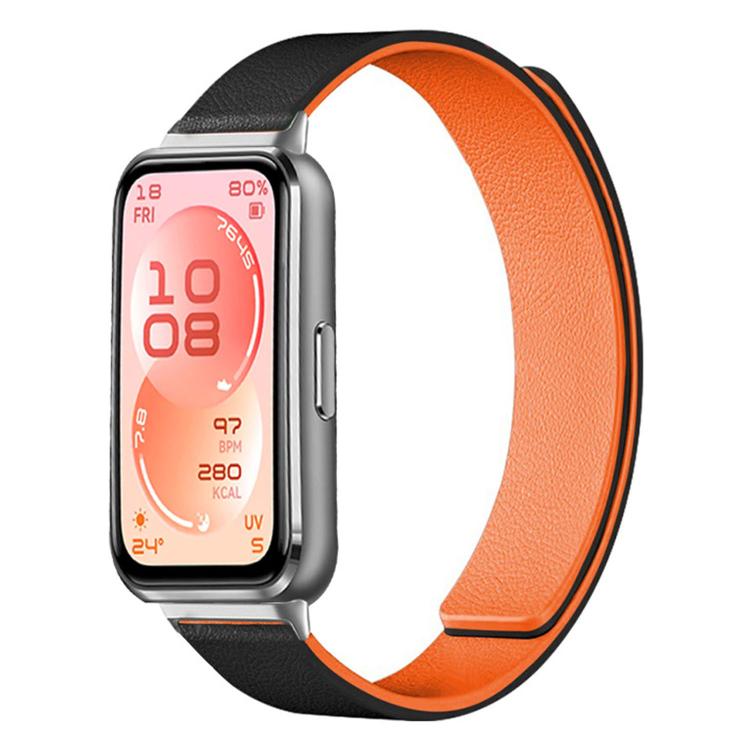 Cinturino per orologio in silicone morbido magnetico con texture a litchi, For Huawei Band 11 / Band 11 Pro