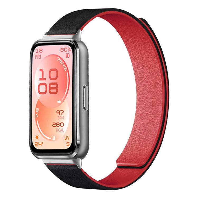Cinturino per orologio in silicone morbido magnetico con texture a litchi, For Huawei Band 11 / Band 11 Pro