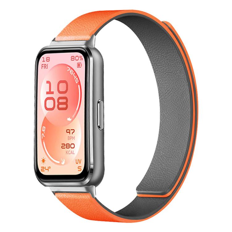 Cinturino per orologio in silicone morbido magnetico con texture a litchi, For Huawei Band 11 / Band 11 Pro