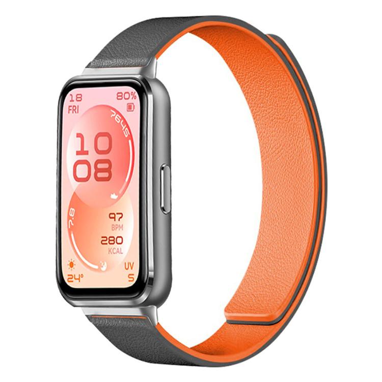 Cinturino per orologio in silicone morbido magnetico con texture a litchi, For Huawei Band 11 / Band 11 Pro