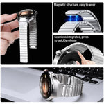 Cinturino per orologio magnetico in acciaio inossidabile stile AP con pulsante a pressione senza soluzione di continuità, For Huawei Watch 4 Pro