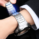 Cinturino per orologio magnetico in acciaio inossidabile stile AP con pulsante a pressione senza soluzione di continuità, For Huawei Watch 4 Pro