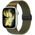 Cinturino per orologio in nylon con doppia fibbia magnetica e cucitura singola., For Apple Watch 49mm / 46mm / 45mm / 44mm, For Apple Watch 42mm / 41mm / 40mm / 38mm