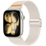 Cinturino per orologio in nylon con doppia fibbia magnetica e cucitura singola., For Apple Watch 49mm / 46mm / 45mm / 44mm, For Apple Watch 42mm / 41mm / 40mm / 38mm