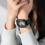 Cinturino per orologio in nylon con doppia fibbia magnetica e cucitura singola., For Apple Watch 49mm / 46mm / 45mm / 44mm, For Apple Watch 42mm / 41mm / 40mm / 38mm