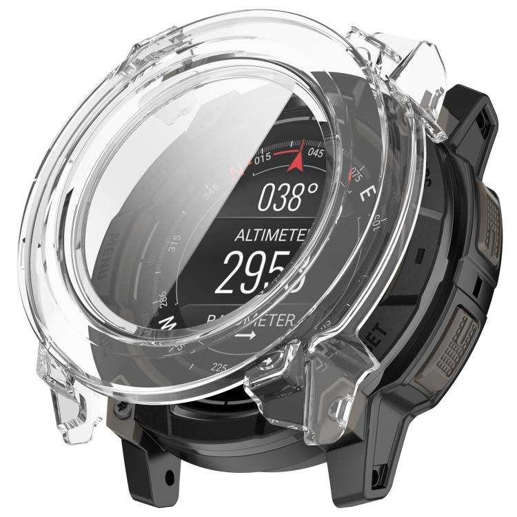 Custodia protettiva per orologio con pellicola temperata integrata in PC., For Garmin Instinct 3 AMOLED / Solar 50mm, For Garmin Instinct 3 AMOLED / Solar 45mm