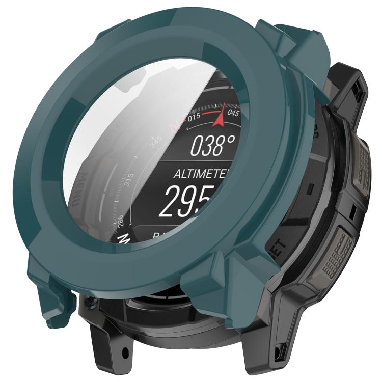 Custodia protettiva per orologio con pellicola temperata integrata in PC., For Garmin Instinct 3 AMOLED / Solar 50mm, For Garmin Instinct 3 AMOLED / Solar 45mm