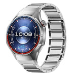 Cinturino per orologio in acciaio inossidabile con pulsante a pressione senza soluzione di continuità e tre perline magnetiche., For Huawei Watch GT 6 Pro