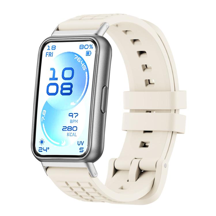 Cinturino per orologio in silicone tinta unita con texture zigrinata, For Huawei Band 11 / Band 11 Pro