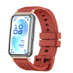 Cinturino per orologio in silicone tinta unita con texture zigrinata, For Huawei Band 11 / Band 11 Pro