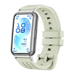 Cinturino per orologio in silicone tinta unita con texture zigrinata, For Huawei Band 11 / Band 11 Pro