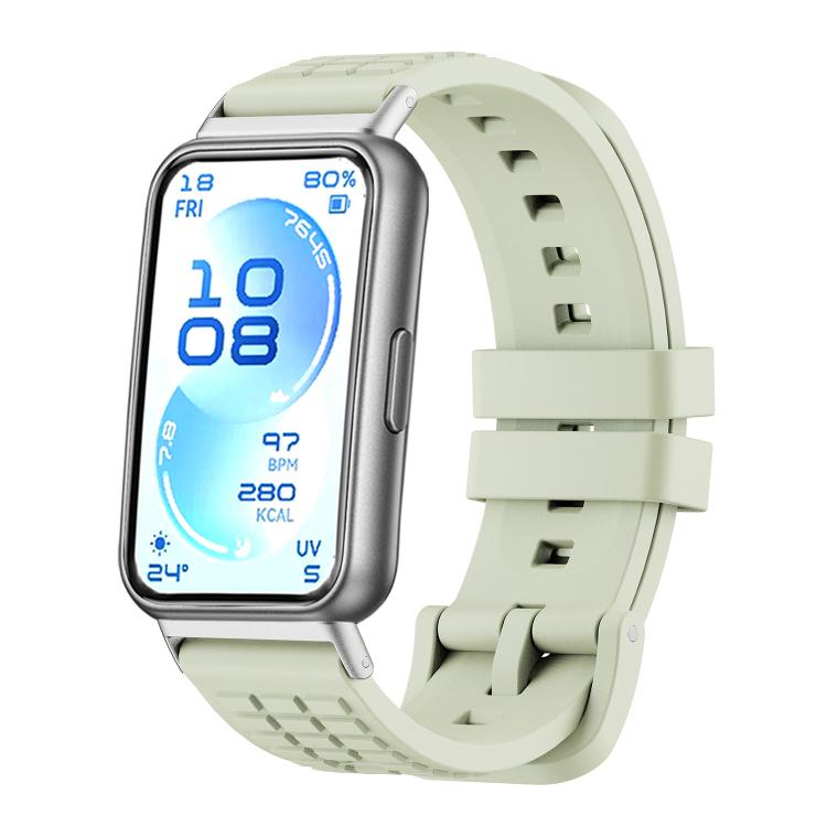 Cinturino per orologio in silicone tinta unita con texture zigrinata, For Huawei Band 11 / Band 11 Pro