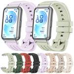 Cinturino per orologio in silicone tinta unita con texture zigrinata, For Huawei Band 11 / Band 11 Pro