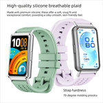 Cinturino per orologio in silicone tinta unita con texture zigrinata, For Huawei Band 11 / Band 11 Pro