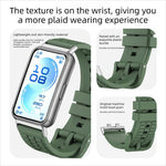 Cinturino per orologio in silicone tinta unita con texture zigrinata, For Huawei Band 11 / Band 11 Pro